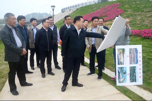 上饒市人大副主任、鄱陽縣縣委書記張禎祥蒞臨新昌南湖西河濕地公園項(xiàng)目