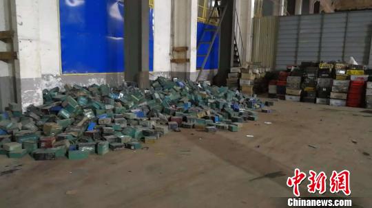 非法收購點倉庫。湖南公安供圖